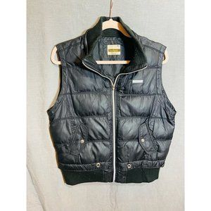 Southpole‎ Puffer Vest Womens XL Black Zip Up Pockets Lined Mock Neck Jacket